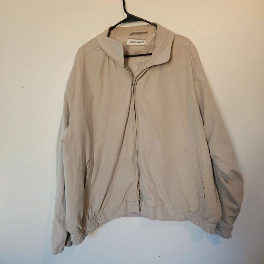Joseph Abboud Beige Golf Jacket Size XXL